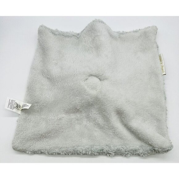 Blankets and Beyond Gray Rosette Puppy Dog Plush Lovey Baby Security Blanket - Picture 5 of 8